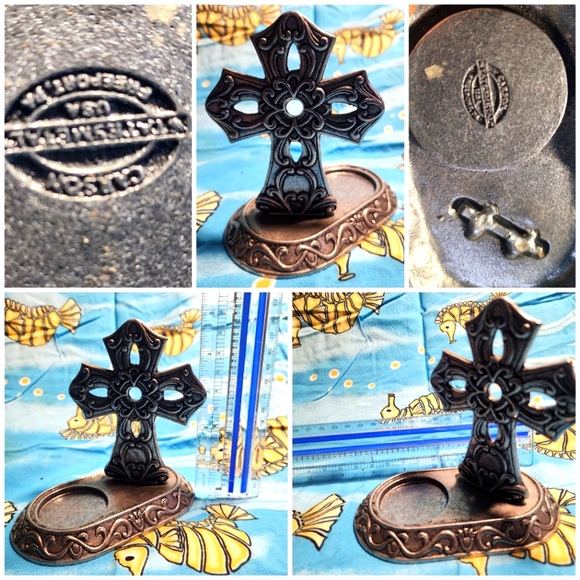 Cross/Crucifix Metal Candle Holder - Picture 1 of 1